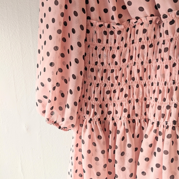 Gabby Skye Pink Chiffon Dress - Picture 3 of 6